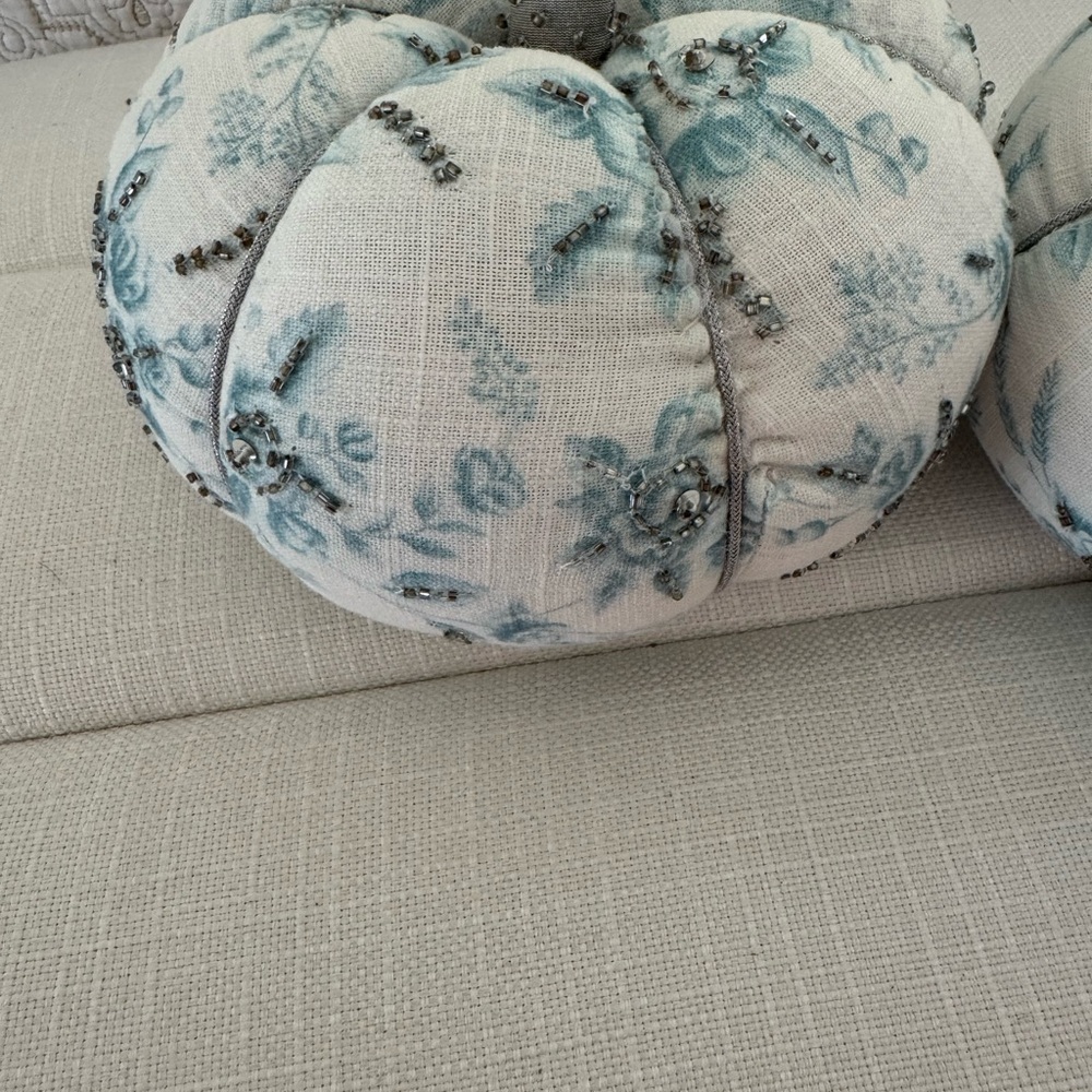 Floral Fabric Pumpkins Decor - Picture 7 of 7